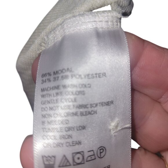 Tommy Bahama Island Zone Mens Polo Shirt XXL White Modal/Poly Blend ribbed - Picture 4 of 5